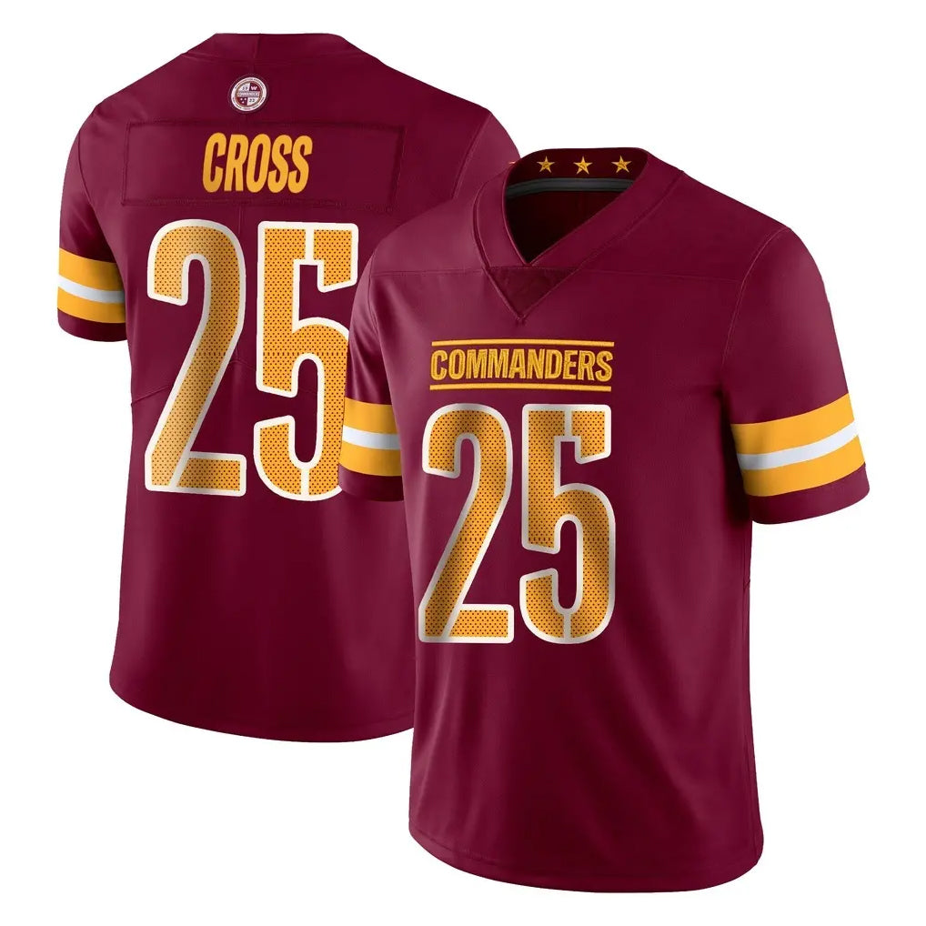 Johmsee W.Commanders #25 Nick Cross Player Burgundy Limited Vapor Home Game Stitched Jerseys