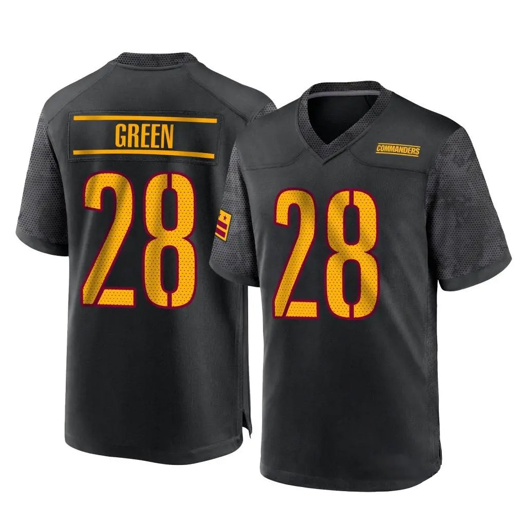 Johmsee W.Commanders #28 Darrell Green Player Black Home Game Stitched Jerseys