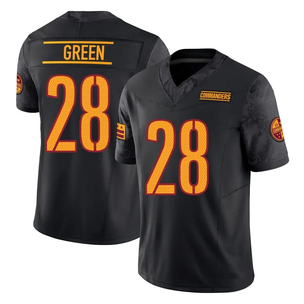 Johmsee W.Commanders #28 Darrell Green Player  Black Vapor F.U.S.E. Limited Stitched Jerseys