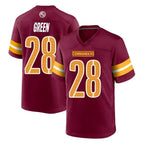 Johmsee W.Commanders #28 Darrell Green Player Burgundy Home Game Stitched Jerseys