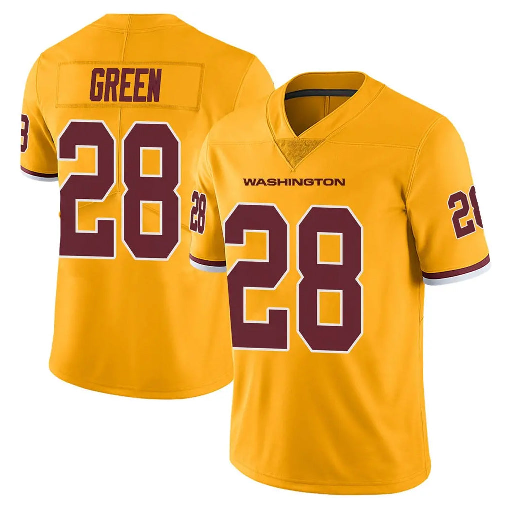 Johmsee W.Commanders #28 Darrell Green Player  Gold Vapor Limited Stitched Jerseys
