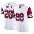 Johmsee W.Commanders #28 Darrell Green Player  White Vapor F.U.S.E. Limited Stitched Jerseys