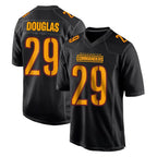 Johmsee W.Commanders #29 Rasul Douglas Player Black Carbon Fashion Home Game Stitched Jerseys