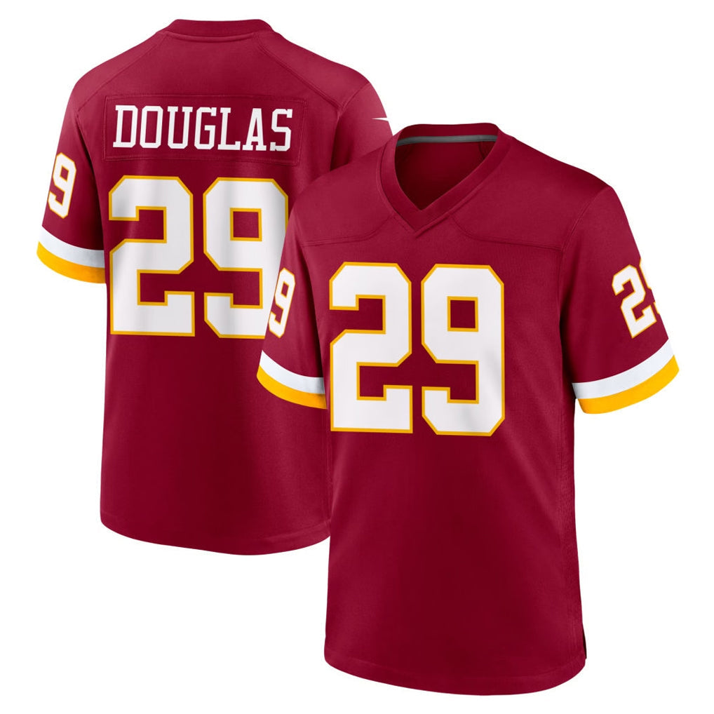 Johmsee W.Commanders #29 Rasul Douglas Player Burgundy Game Home Stitched Jerseys