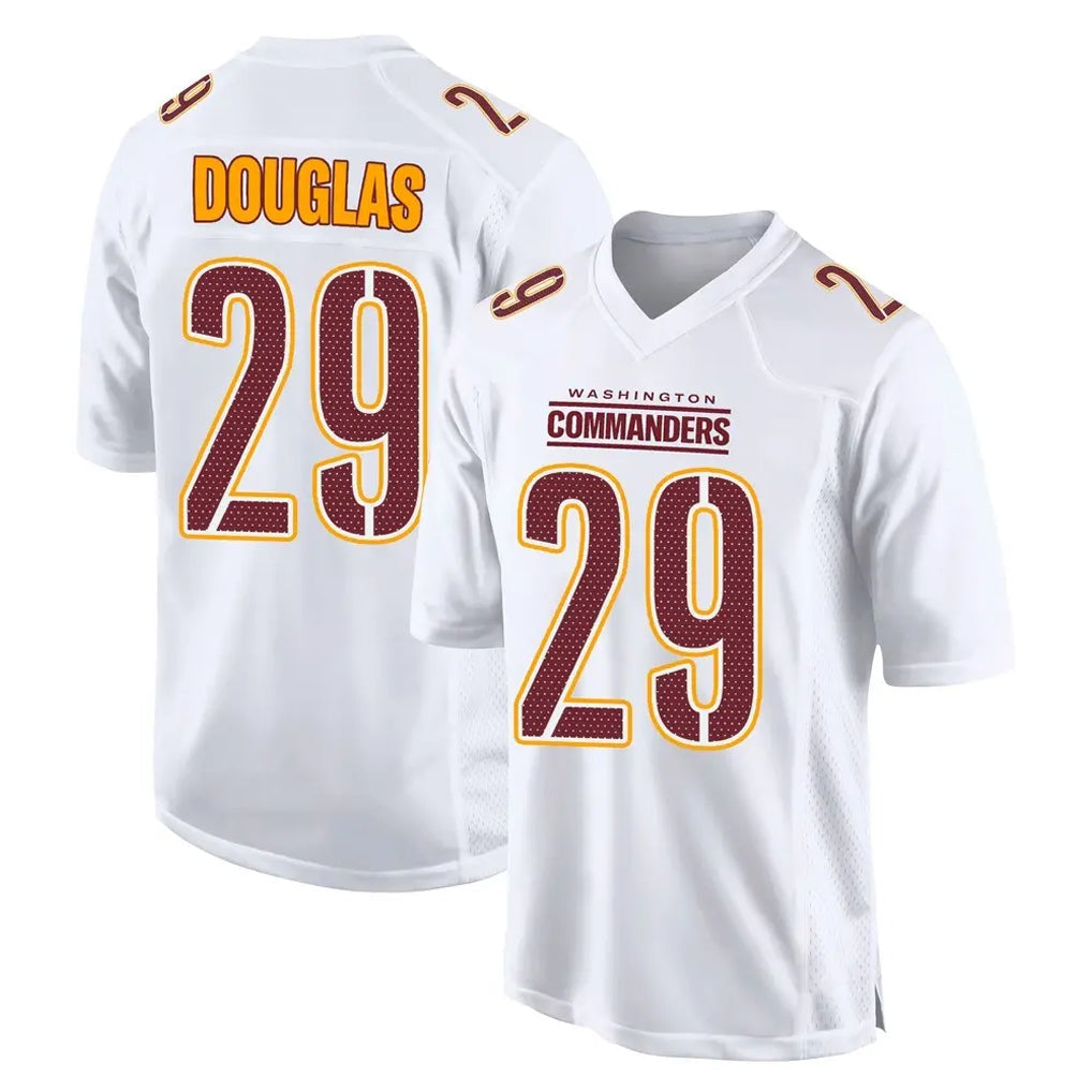 Johmsee W.Commanders #29 Rasul Douglas Player White Tundra Fashion Home Game Stitched Jerseys