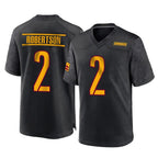 Johmsee W.Commanders #2 Amik Robertson Player Black Home Game Stitched Jerseys