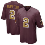 Johmsee W.Commanders #2 Amik Robertson Player Burgundy Alternate Home Game Stitched Jerseys