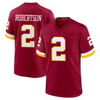 Johmsee W.Commanders #2 Amik Robertson Player Burgundy Game Home Stitched Jerseys