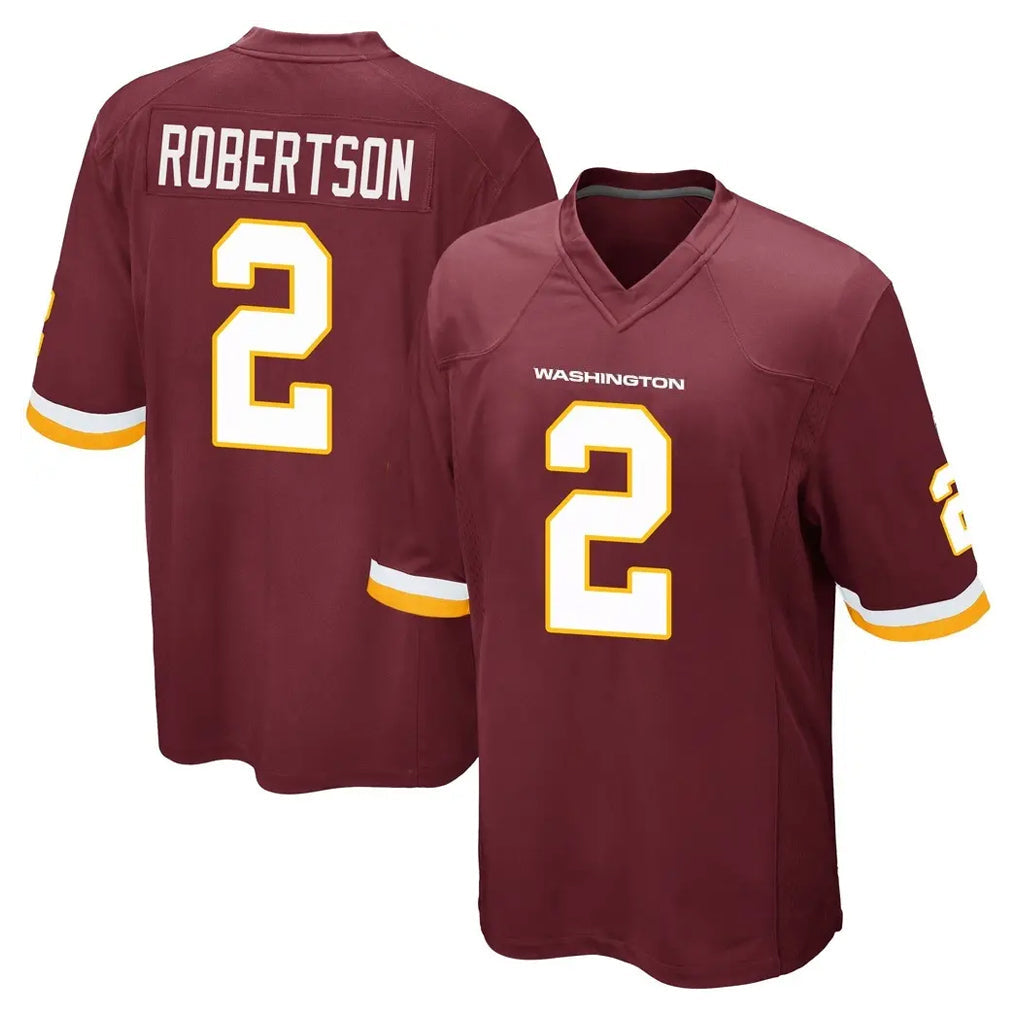 Johmsee W.Commanders #2 Amik Robertson Player Burgundy Team Color Home Game Stitched Jerseys
