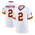 Johmsee W.Commanders #2 Amik Robertson Player White Home Game Stitched Jerseys