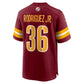 W.Commanders #36 Chris Rodriguez Jr. Burgundy Team Game Stitched American Football Jerseys