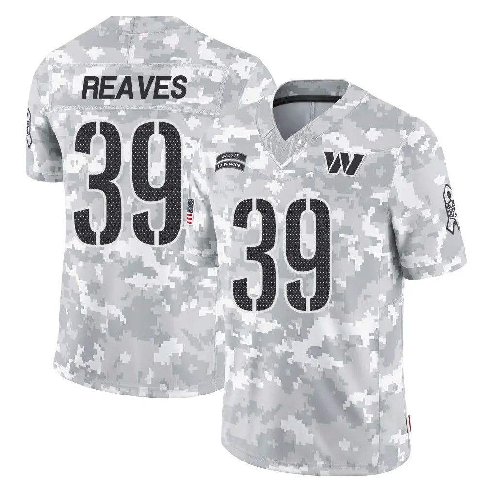 Johmsee W.Commanders #39 Jeremy Reaves Player Arctic Camo Limited Salute To Service Home Game Stitched Jerseys