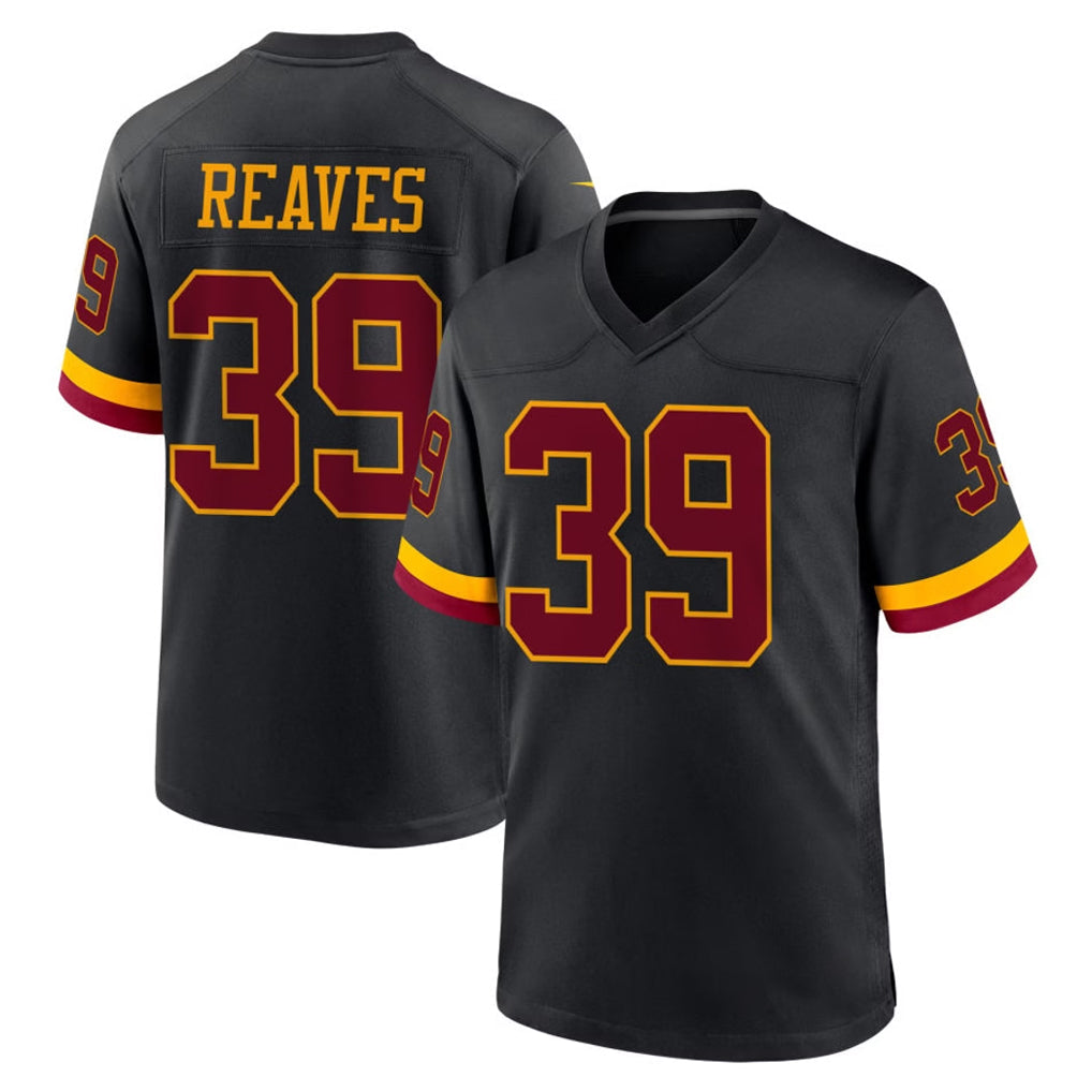 Johmsee W.Commanders #39 Jeremy Reaves Player Black Limited Home Game Stitched Jerseys
