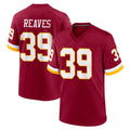 Johmsee W.Commanders #39 Jeremy Reaves Player Burgundy Game Home Stitched Jerseys