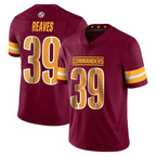 Johmsee W.Commanders #39 Jeremy Reaves Player Burgundy Limited Vapor Home Game Stitched Jerseys
