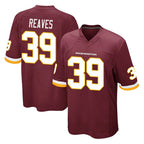 Johmsee W.Commanders #39 Jeremy Reaves Player Burgundy Team Color Home Game Stitched Jerseys