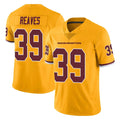 Johmsee W.Commanders #39 Jeremy Reaves Player Gold Limited Color Rush Home Game Stitched Jerseys
