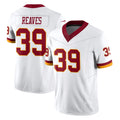 Johmsee W.Commanders #39 Jeremy Reaves Player White Limited Vapor F.U.S.E. Home Game Stitched Jerseys