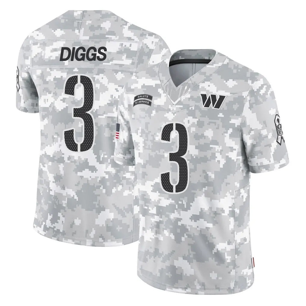 Johmsee W.Commanders #3 Stefon Diggs Player Arctic Camo Limited Salute To Service Home Game Stitched Jerseys