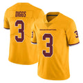 Johmsee W.Commanders #3 Stefon Diggs Player Gold Limited Color Rush Home Game Stitched Jerseys