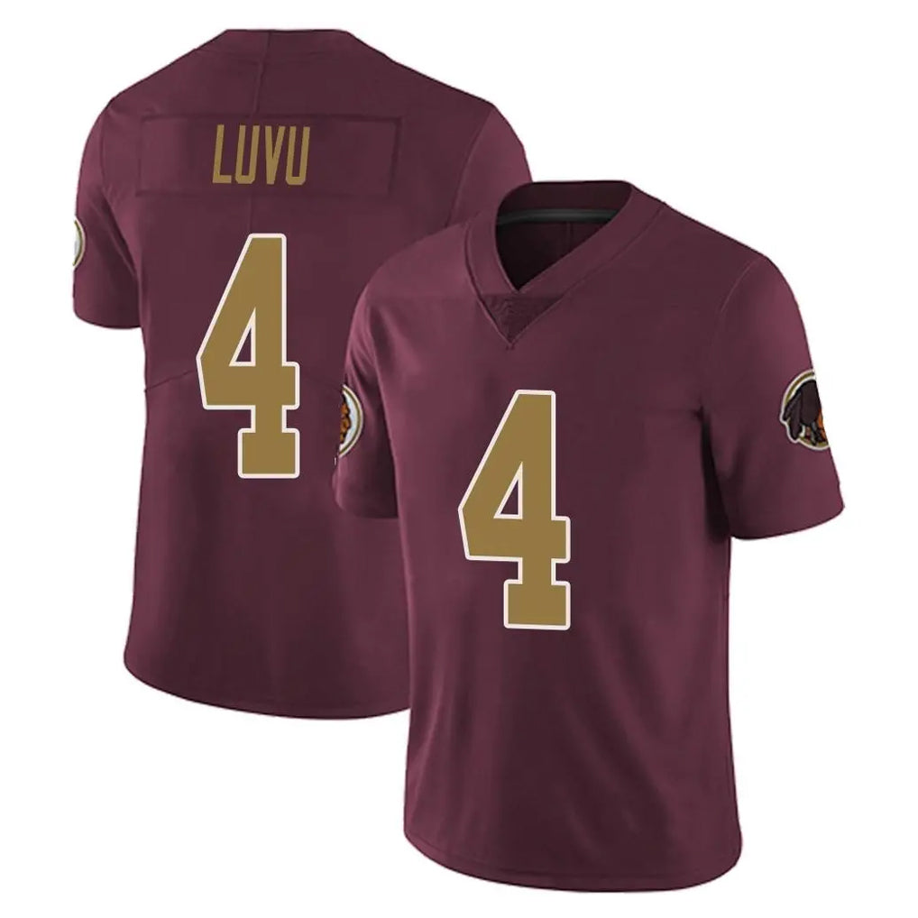 Johmsee W.Commanders #4 Frankie Luvu Player Burgundy Alternate Vapor Untouchable Home Game Stitched Jerseys