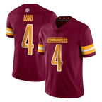 Johmsee W.Commanders #4 Frankie Luvu Player Burgundy Limited Vapor Home Game Stitched Jerseys