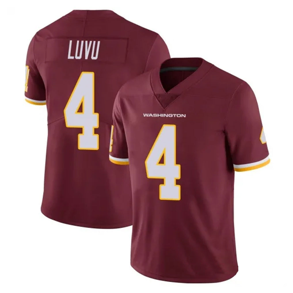 Johmsee W.Commanders #4 Frankie Luvu Player Burgundy Vapor Limited Stitched Jerseys