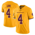 Johmsee W.Commanders #4 Frankie Luvu Player Gold Vapor Limited Stitched Jerseys