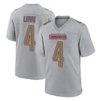 Johmsee W.Commanders #4 Frankie Luvu Player Gray Atmosphere Fashion Home Game Stitched Jerseys