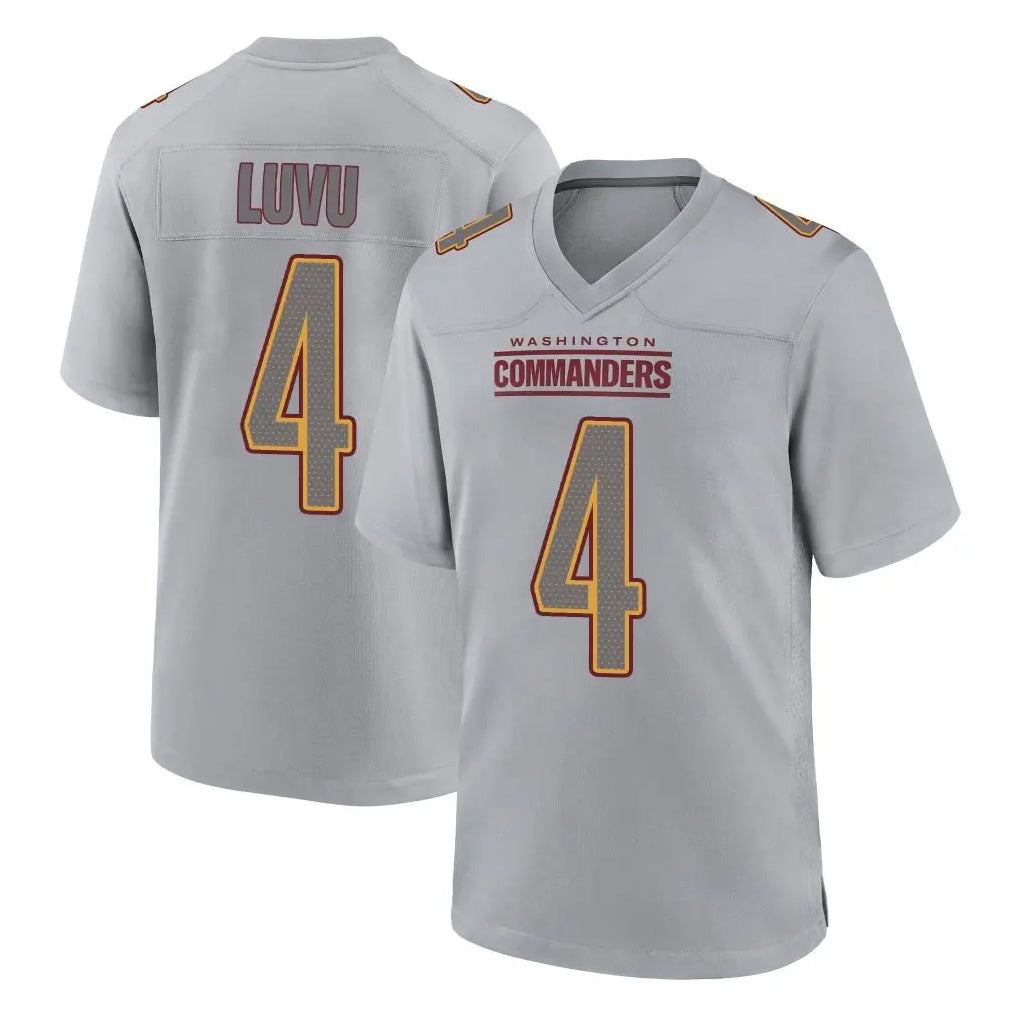 Johmsee W.Commanders #4 Frankie Luvu Player Gray Atmosphere Fashion Home Game Stitched Jerseys
