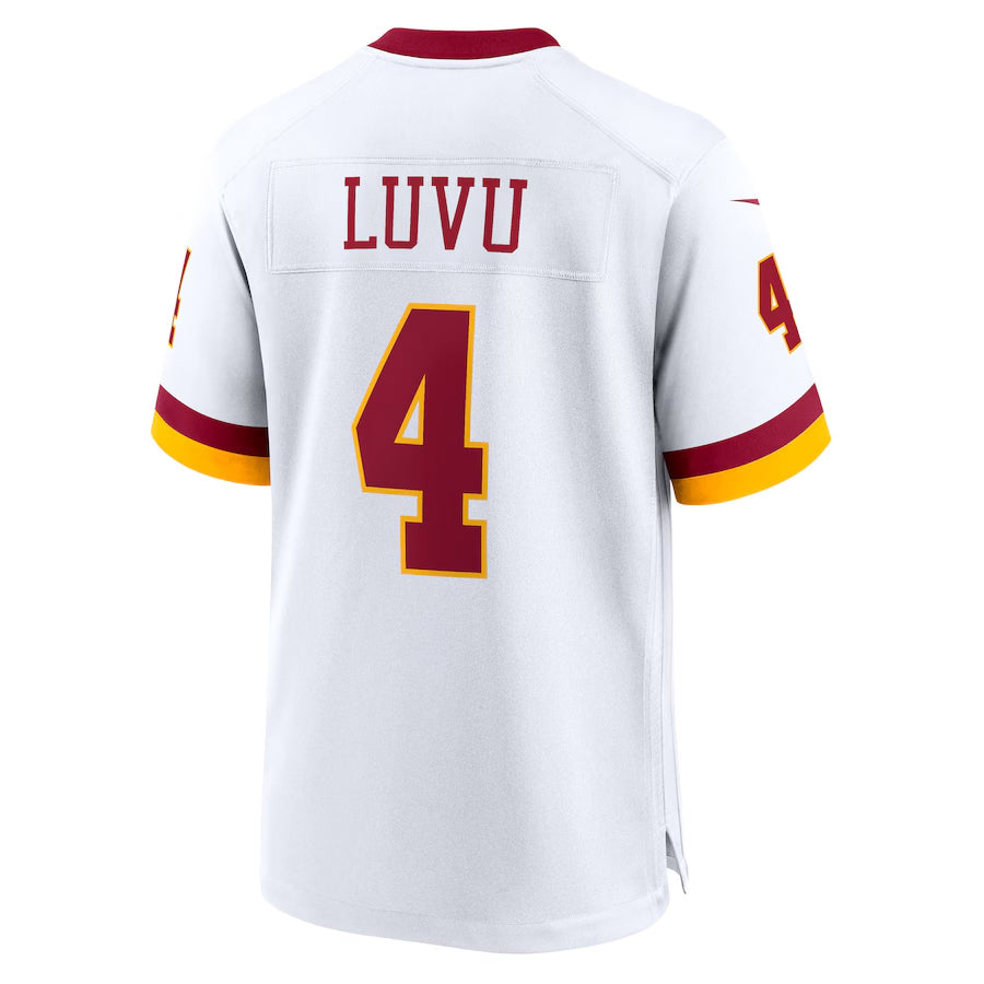 Johmsee W.Commanders #4 Frankie Luvu Player White Game Football Jerseys
