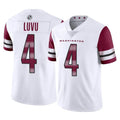 Johmsee W.Commanders #4 Frankie Luvu Player White Limited Vapor Home Game Stitched Jerseys