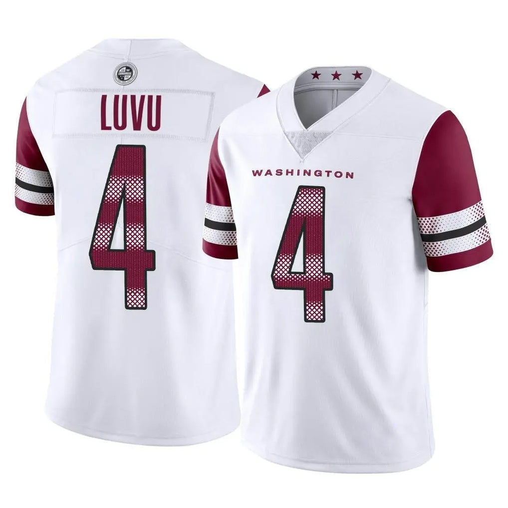 Johmsee W.Commanders #4 Frankie Luvu Player White Limited Vapor Home Game Stitched Jerseys
