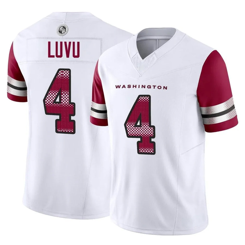 Johmsee W.Commanders #4 Frankie Luvu Player White Vapor F.U.S.E. Limited Football Jerseys