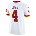 Johmsee W.Commanders #4 Frankie Luvu White Vapor F.U.S.E. Stitched Limited Jerseys
