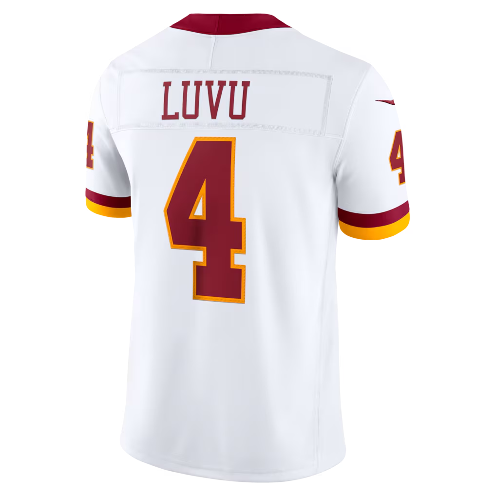 Johmsee W.Commanders #4 Frankie Luvu White Vapor F.U.S.E. Stitched Limited Jerseys