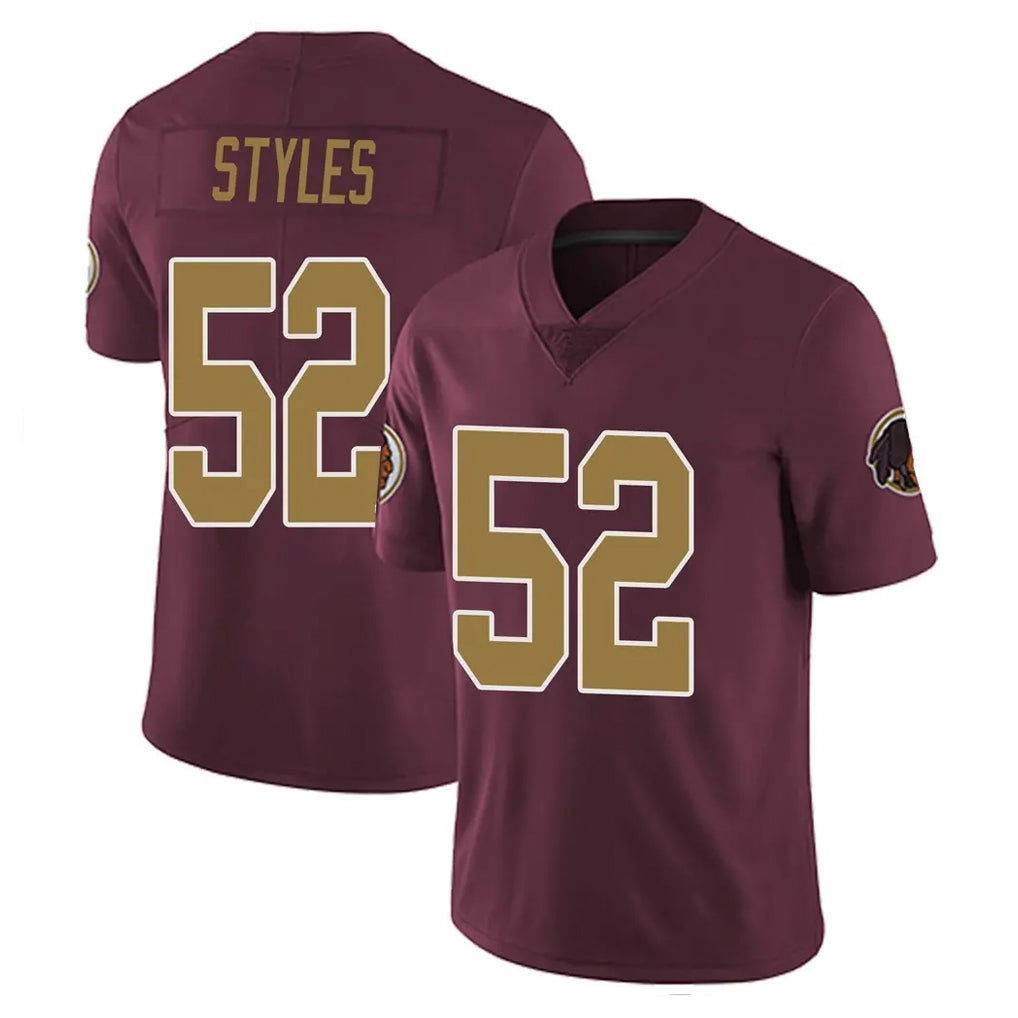 Johmsee W.Commanders #52 Sonny Styles Player Burgundy Alternate Vapor Untouchable Home Game Stitched Jerseys