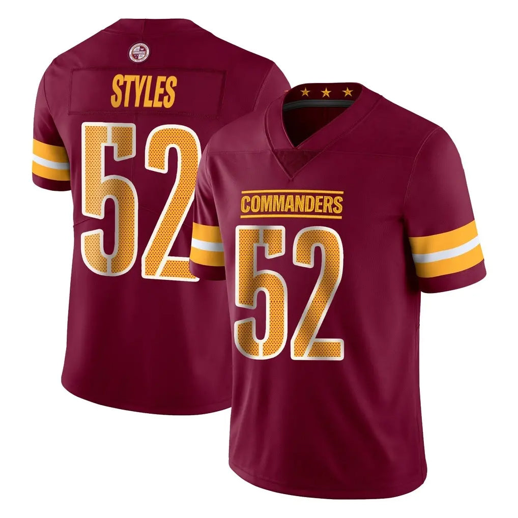 Johmsee W.Commanders #52 Sonny Styles Player Burgundy Limited Vapor Home Game Stitched Jerseys