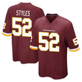 Johmsee W.Commanders #52 Sonny Styles Player Burgundy Team Color Home Game Stitched Jerseys