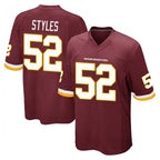 Johmsee W.Commanders #52 Sonny Styles Player Burgundy Team Color Home Game Stitched Jerseys