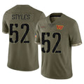 Johmsee W.Commanders #52 Sonny Styles Player Olive Salute To Service Limited Home Game Stitched Jerseys
