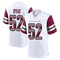 Johmsee W.Commanders #52 Sonny Styles Player White Game Home Stitched Jerseys