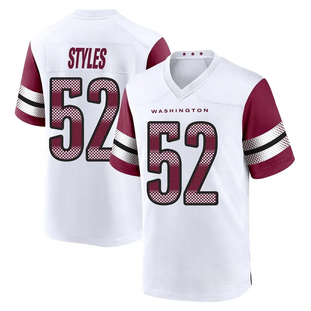 Johmsee W.Commanders #52 Sonny Styles Player White Game Home Stitched Jerseys
