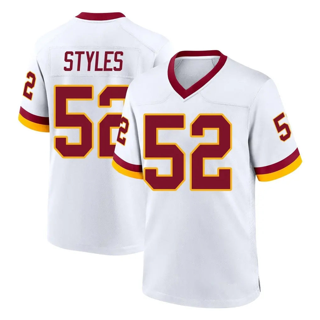 Johmsee W.Commanders #52 Sonny Styles Player White Home Game Stitched Jerseys
