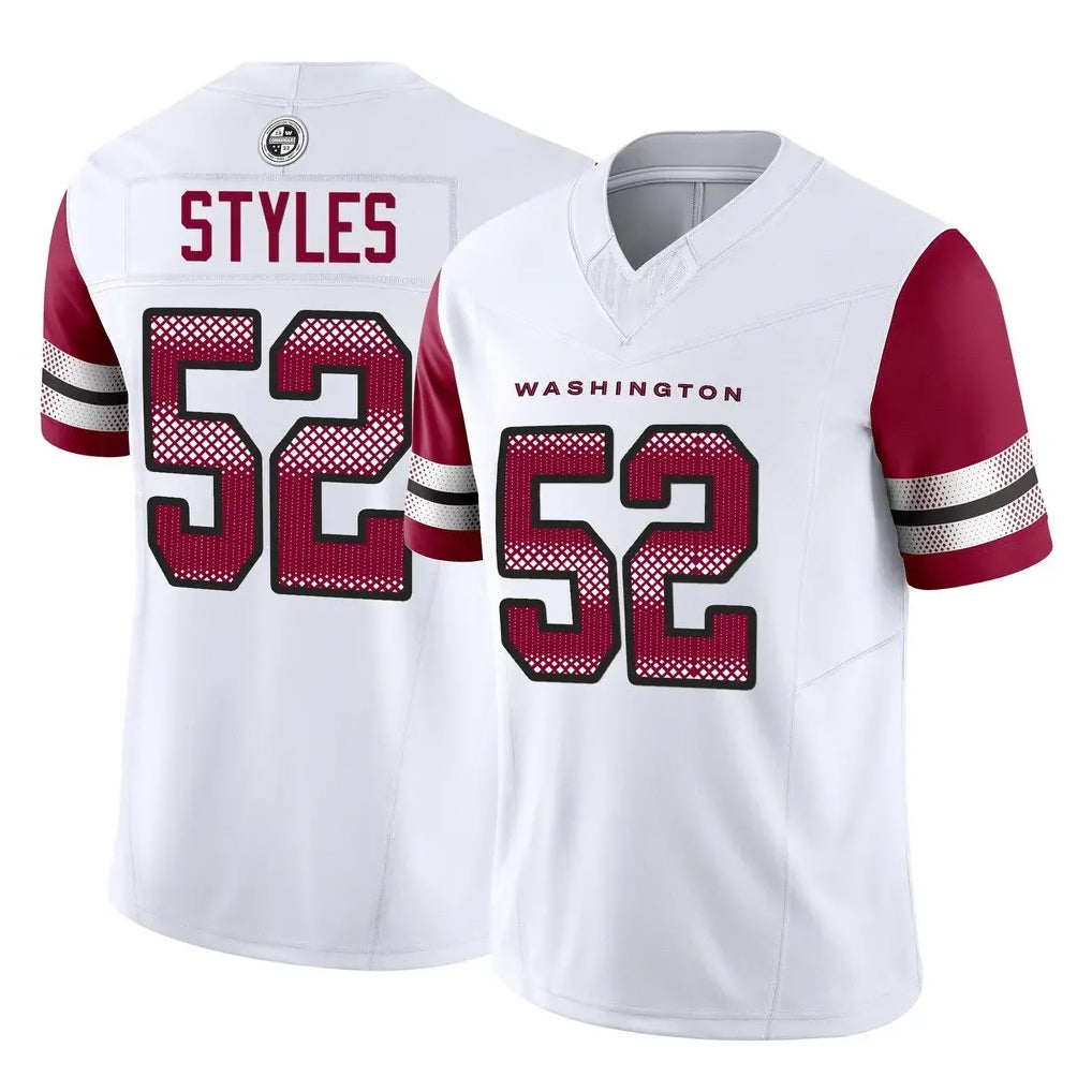 Johmsee W.Commanders #52 Sonny Styles Player White Vapor F.U.S.E. Limited Home Game Stitched Jerseys