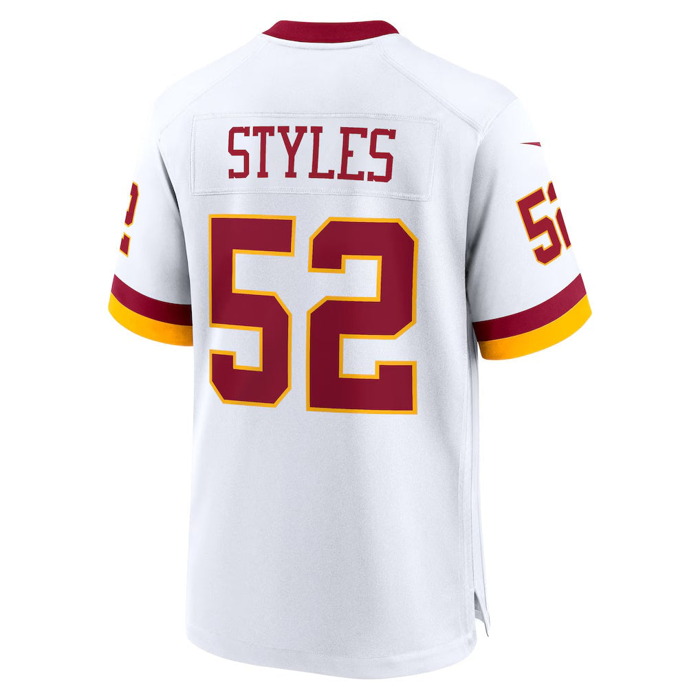 Johmsee W.Commanders #52 Sonny Styles White Game Super Bowl Era Stitched Jerseys