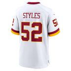 Johmsee W.Commanders #52 Sonny Styles White Game Super Bowl Era Stitched Jerseys