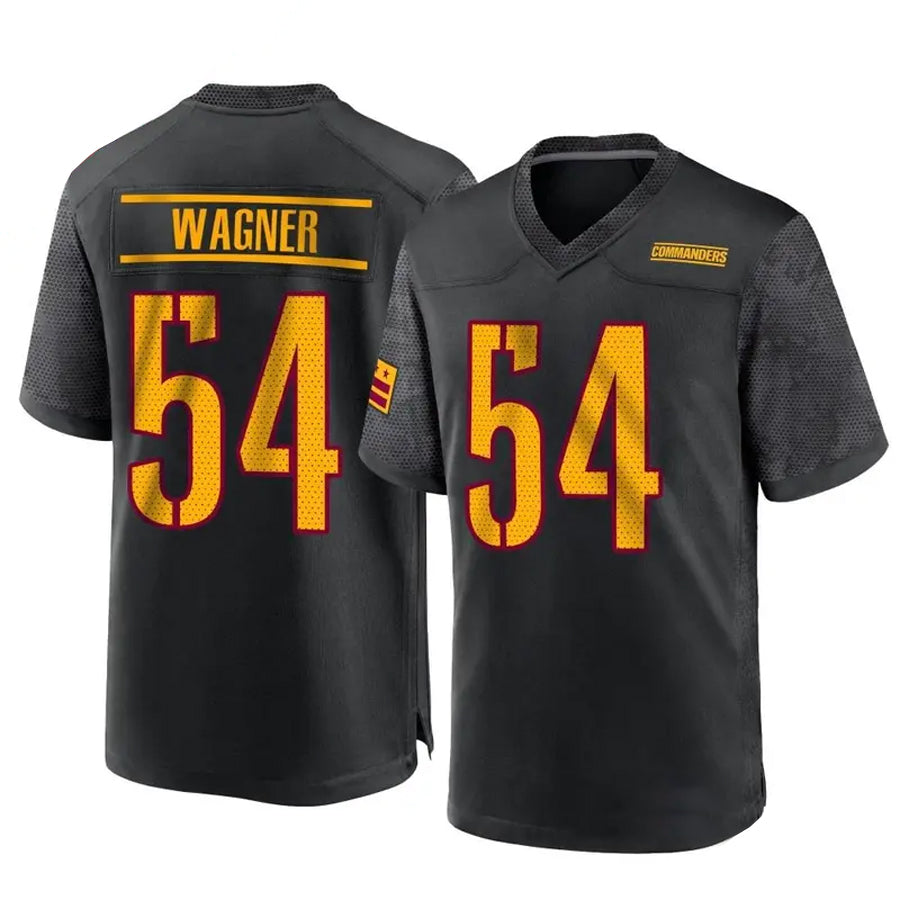 Johmsee W.Commanders #54 Bobby Wagner Player Black Home Game Stitched Jerseys