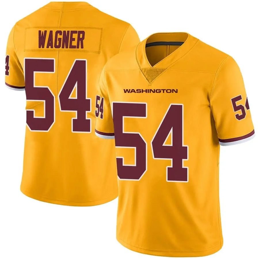 Johmsee W.Commanders #54 Bobby Wagner Player Limited Gold Color Rush Stitched Jerseys