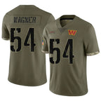 Johmsee W.Commanders #54 Bobby Wagner Player Olive Salute To Service Limited Stitched Jerseys